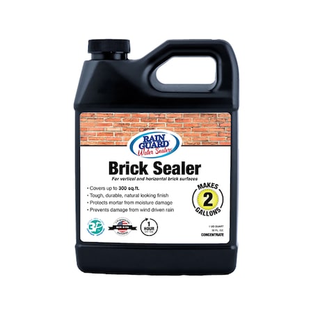 Rainguard Brands 32 Oz Makes 2 Gal. Brick Sealer, Natural Finish, Clear SP-3002